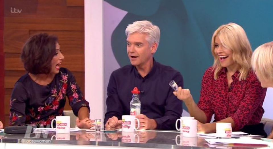  The pair received their own Loose Women shot glasses and tequila on their visit