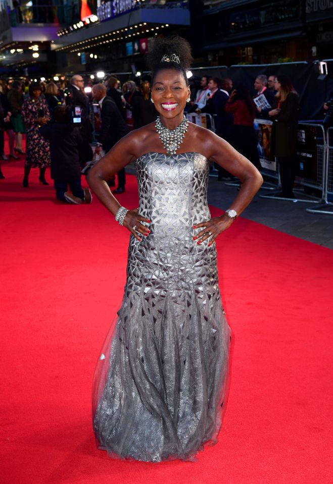  The ageless Floella Benjamin made her way down the red carpet