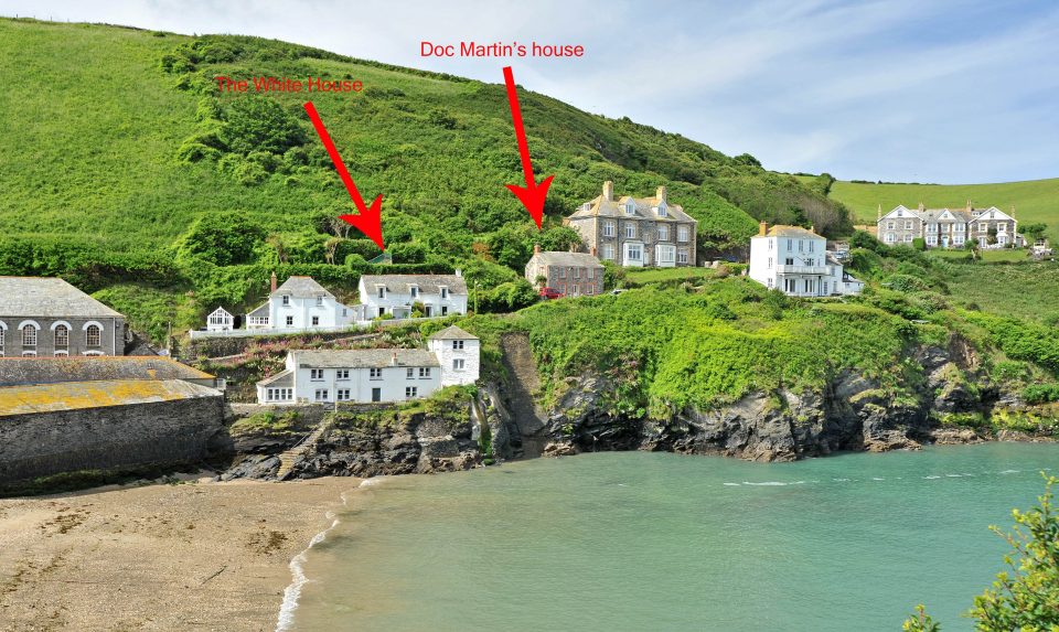  The White House is not only in the village of Port Isaac, where the popular ITV drama is filmed, but sits right next to the house that doubles as Doc Martin's surgery