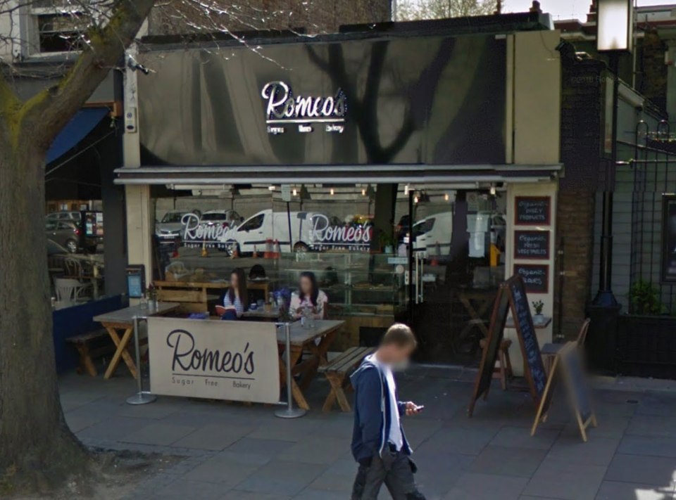  Romeo's Sugar Free Bakery describes itself as 'London's sugar free and gluten free bakery'