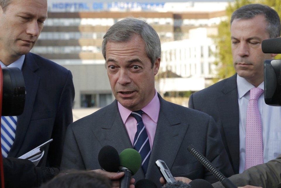  Nigel Farage was forced to defend his party after it has started to fall apart without him at the helm