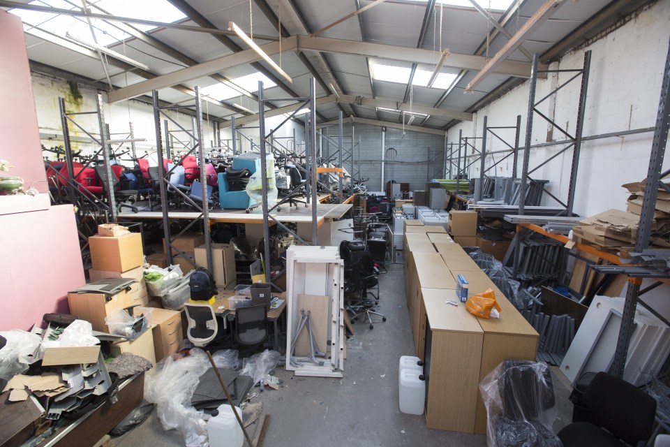  The storage warehouse in Bridgend South Wales where the documents were found