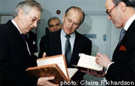  Prince Philip with dermatologists, Dr Richard Staughton (left) and Dr Peter Copeman