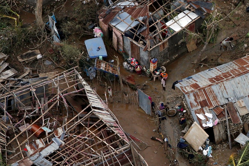 Some towns reported that 80 per cent of their buildings had been reduced to rubble by the winds