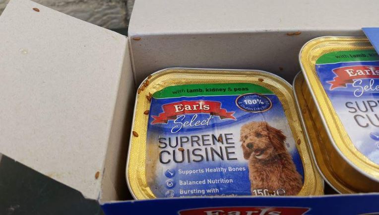  The Aldi dog food was crawling maggots and had a "vile" smell