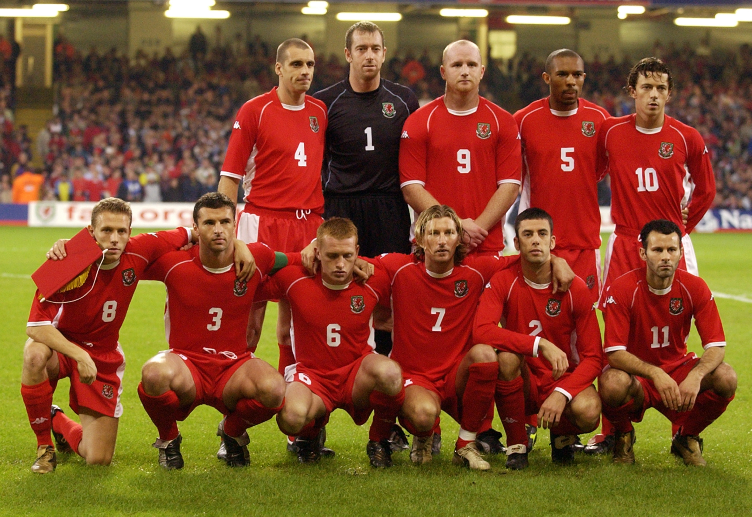 Robbie Savage got involved in the routine during his stint playing for Wales