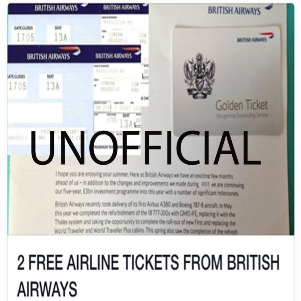  British Airways has been targeted in a scam which involves fraudsters sending out fake emails under the company’s name