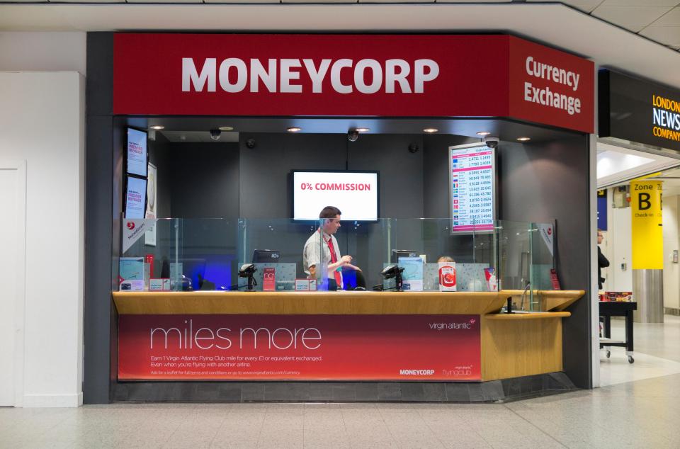  Moneycorp says that its airport rates are lower because of the cost of operating from there