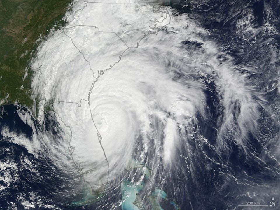 The Storm is now moving on to the Carolinas after ripping through Florida and Georgia