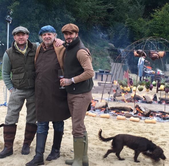 Guy Ritchie and celebrity chef Francis Mallman are enjoying a weekend with Becks