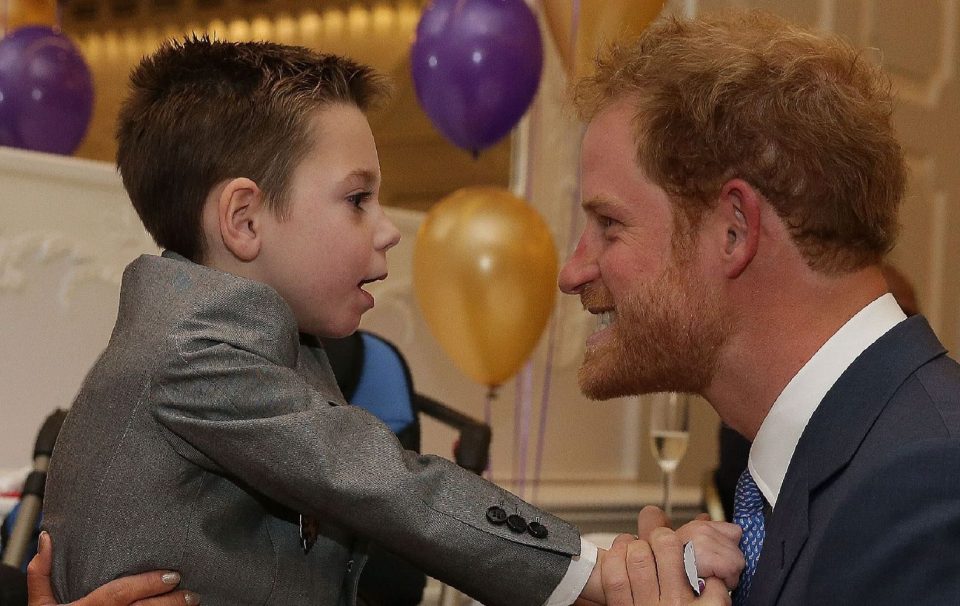  Ollie Carrol suffers from Batten Disease - here he is meeting Prince Harry