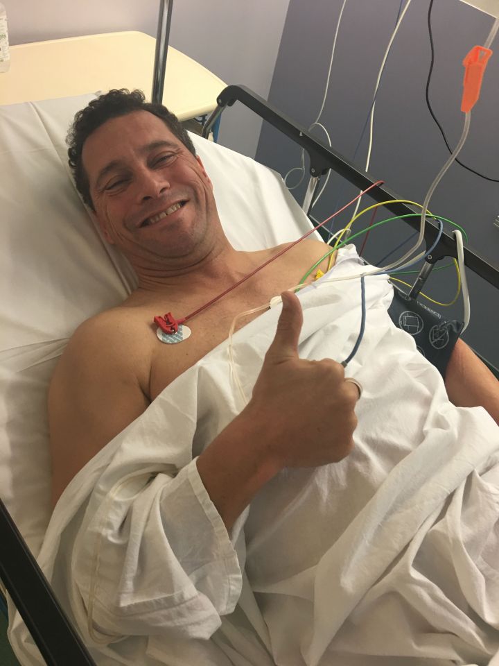  Mr Woolfe was left in hospital after suffering two seizures and collapsing