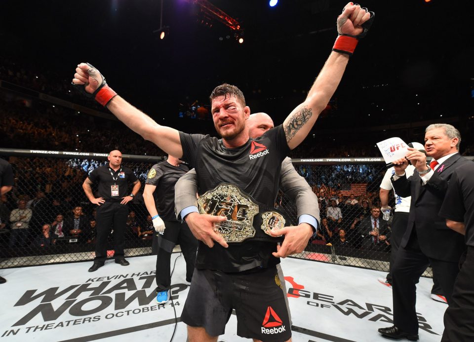  As well as half of Manchester, Bisping celebrated one of the best wins of his now legendary career in the cage