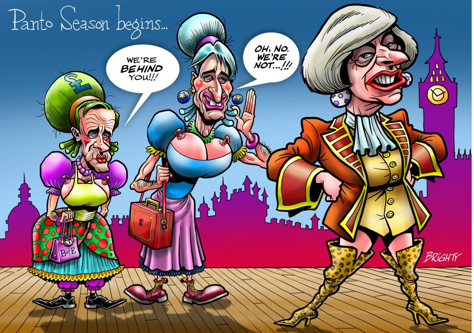 She's behind you . . . we mock up conversation between Theresa May and Remoan campaigners 