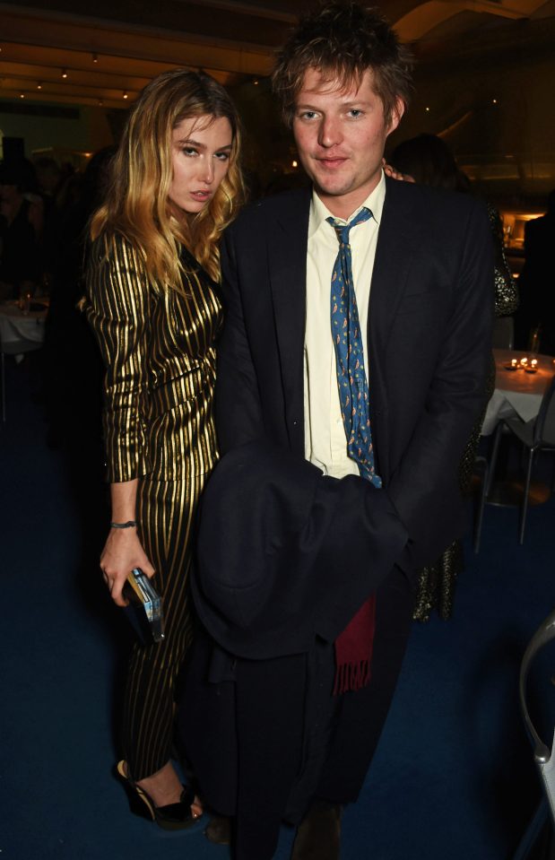 Count Nikolai von Bismarck (L) and Kate Moss 