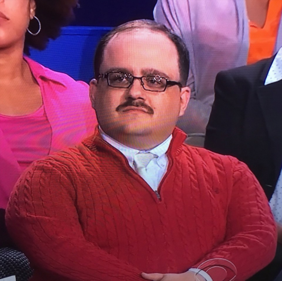  But his dashing moustache, bright red jumper, and striking name, Ken Bone saw him quickly trending on Twitter