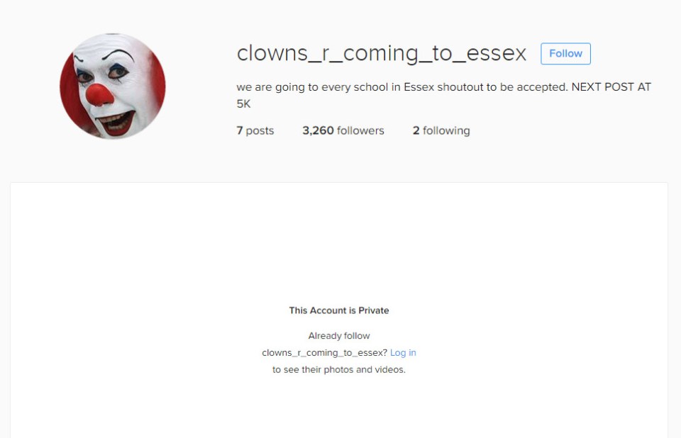  The Instagram account became private this morning after gaining thousands of followers