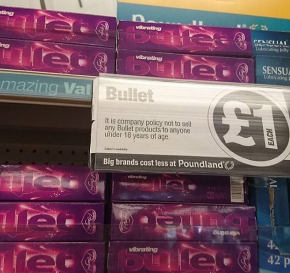  Poundland is selling a vibrator for the bargain price of £1