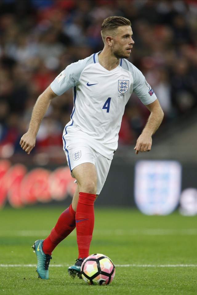 Jordan Henderson will skipper England tonight and will protect the back four along with Eric Dier 