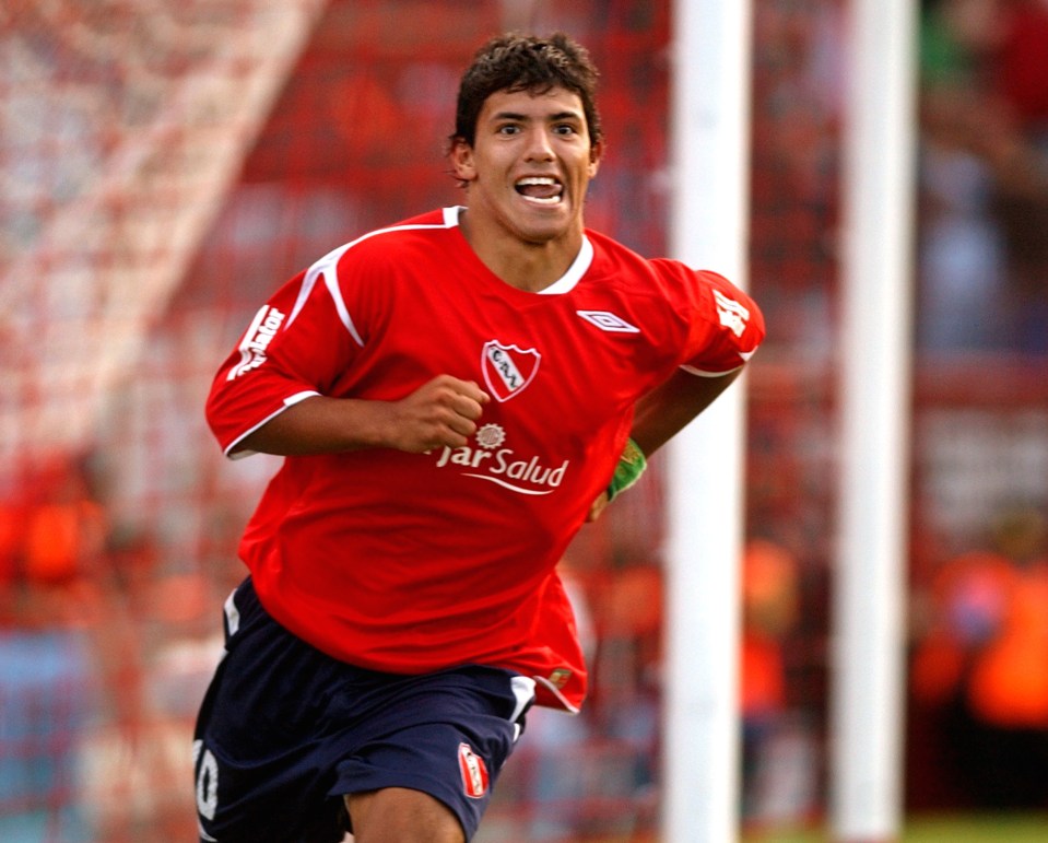  Sergio Aguero was 15 when he first broke into first-team at Independiente