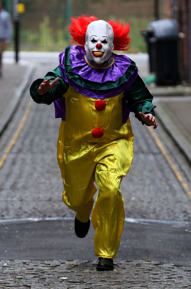  The 'killer clown' craze has continued to spread across the UK with one force dealing with 14 reports in 24 hours