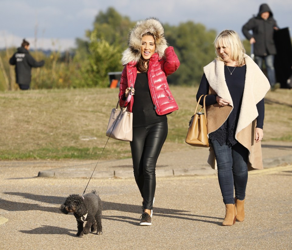  Megan McKenna was seen out walking with her mum Tanya