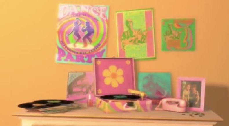  Emily's room suggests she grew up in the Sixties and Seventies, making her the right age to be Andy's mother