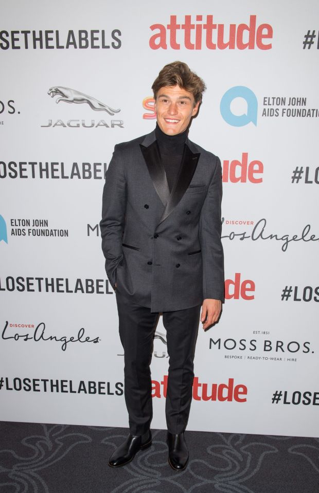  Model Oliver Cheshire looked swanky for the bash