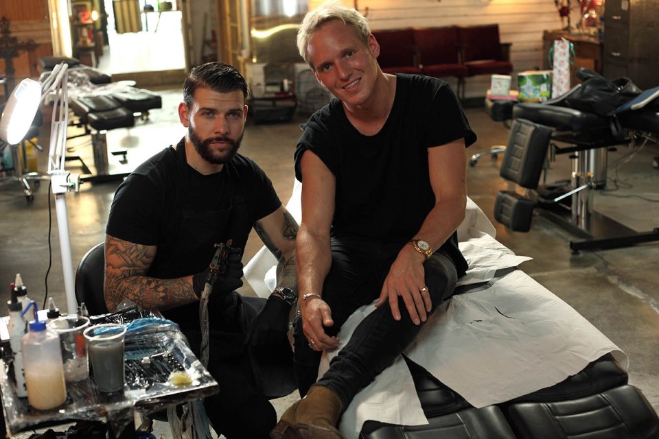  Made in Chelsea's Jamie Laing takes part in a celebrity special of Tattoo Fixers