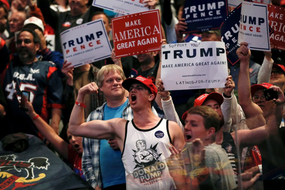  Trump's passionate fans went wild when they saw the Donald mini-me