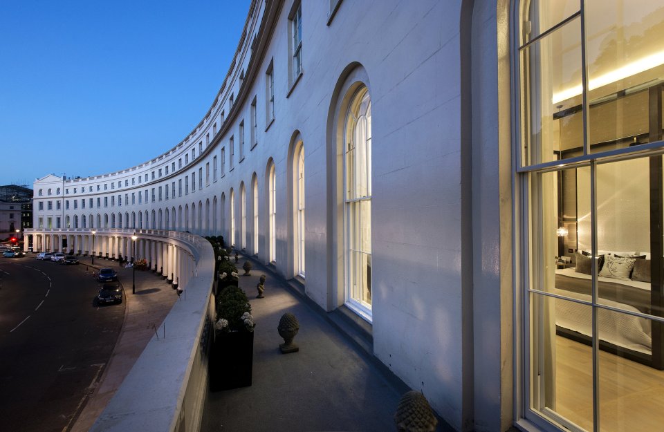  The transformed office block has an outside walkway ideal for relaxing in the evenings