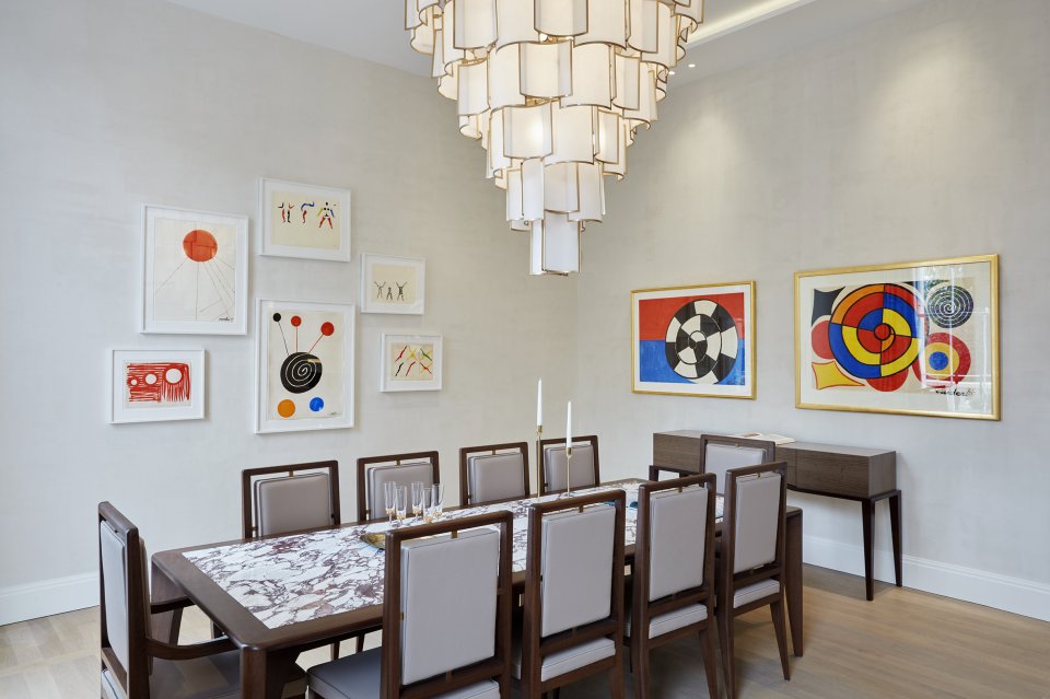  Modern art set on cream walls appears to be a common them throughout the state-of-the-art homes