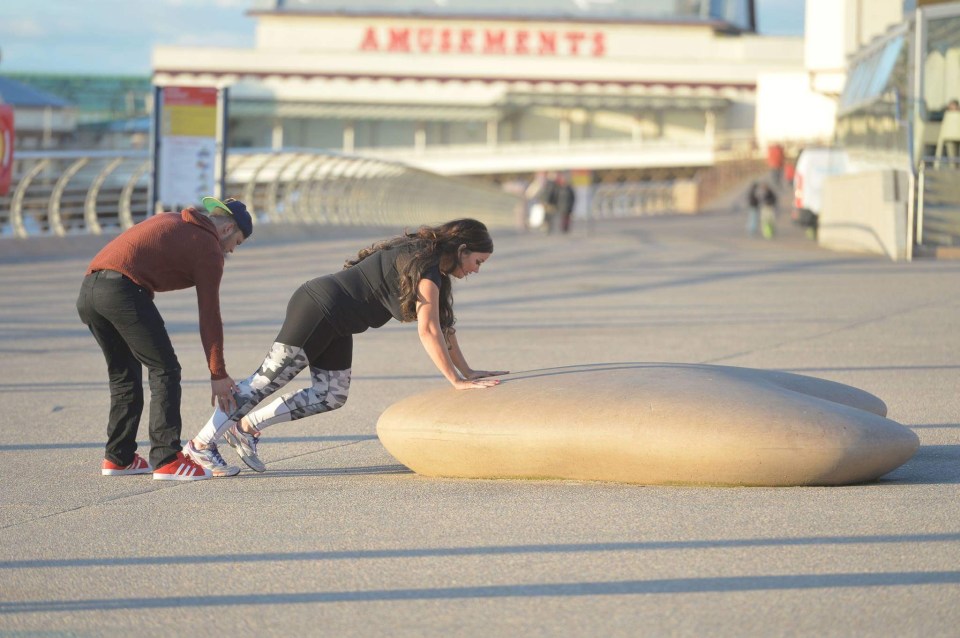  Her toyboy Robin has been helping her get in shape