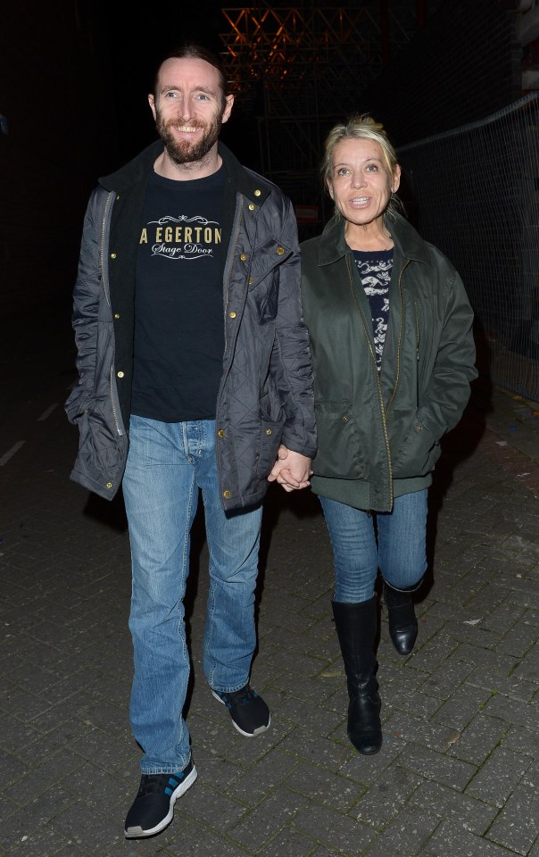  The actress was out in Liverpool with her hubby Paul Chase