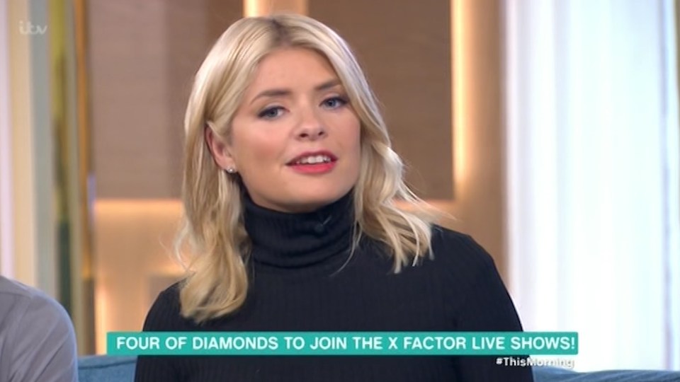  Holly Willoughby made it clear that she was happy to see Four of Diamonds back on The X Factor as she predicted they would make it to the final