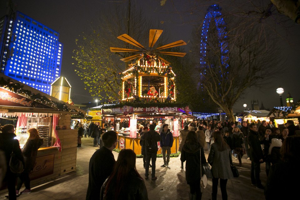  London's busy Southbank is transformed each November