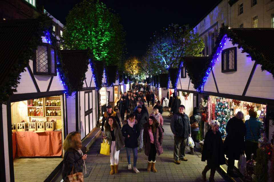  St Nicholas Fair sees streets lined with snug wooden chalets and twinkling lights