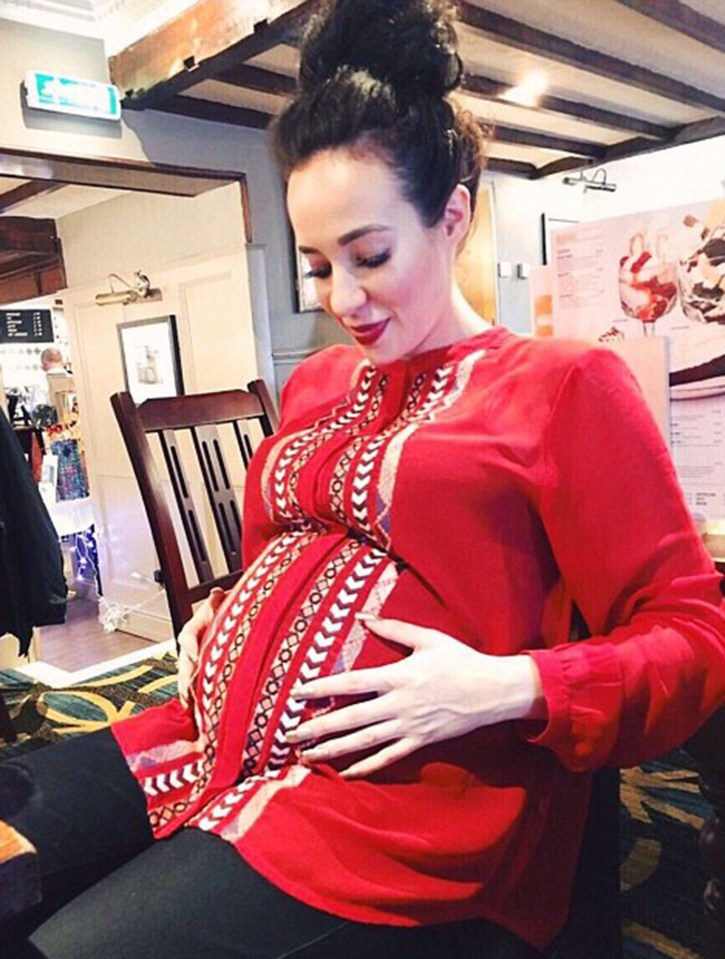  The star has been showing off her bump on Instagram