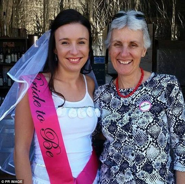  The tragic bride-to-be pictured with her mother Merrilyn Scott