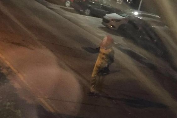  The sight of people running from an 'killer clown' brandishing a chainsaw would have been alarming for anyone