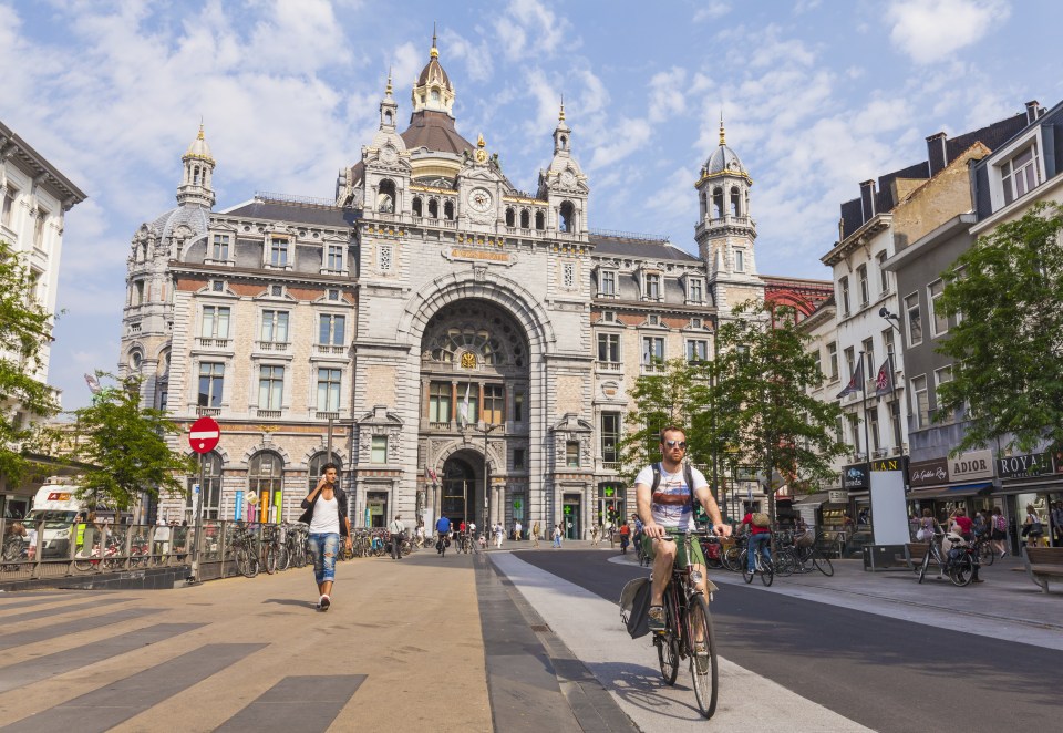 Belgium, Antwerp, view to central station