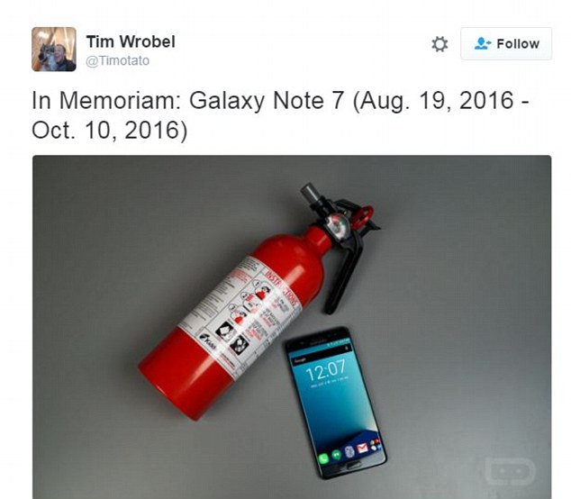  In loving memory of... the Galaxy Note 7