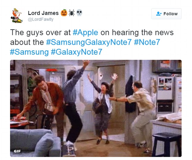  One joked that Apple must be having a field day over the news