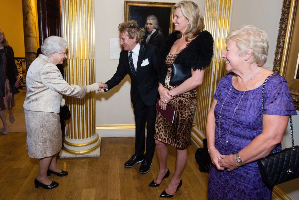  Sir Rod and wife Penny later met the Queen at an awards ceremony at the Royal Academy of Arts