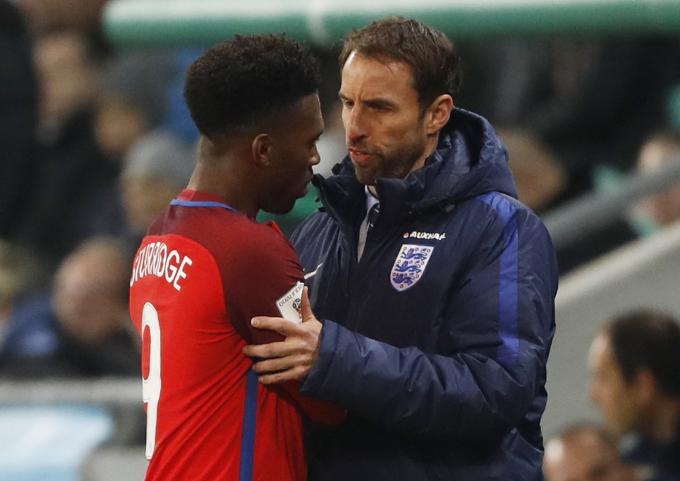  Gareth Southgate substituted Daniel Sturridge who fired a blank in Slovenia