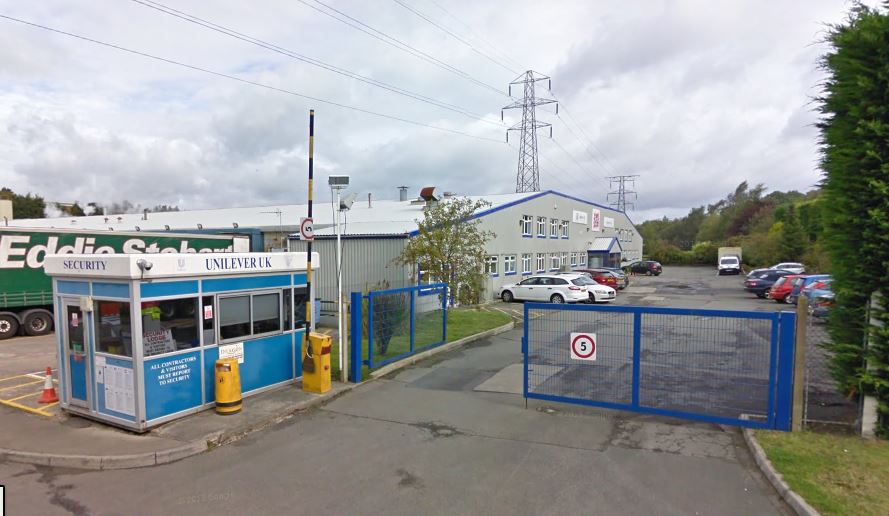  The Pot Noodle factory in Crumlin, Wales