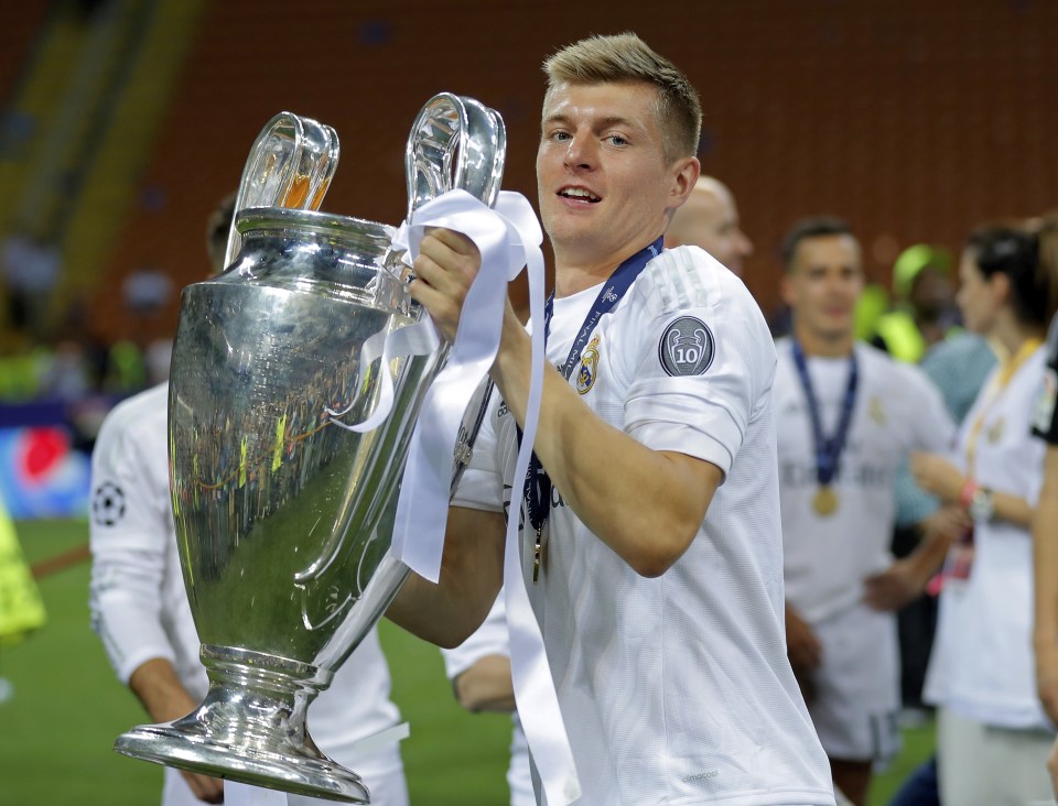  Toni Kroos won Champions League with Real Madrid last season