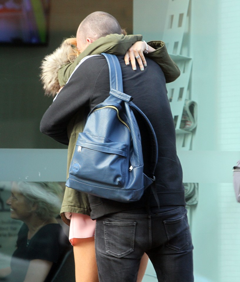  The star hugged her friend as she appeared to celebrate some good news