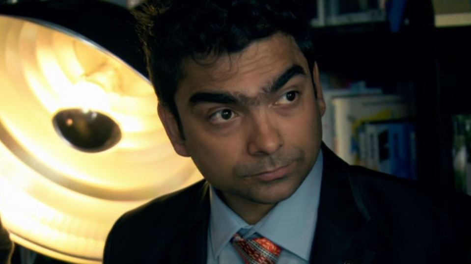  Luisa is still amused by Karthik's monobrow