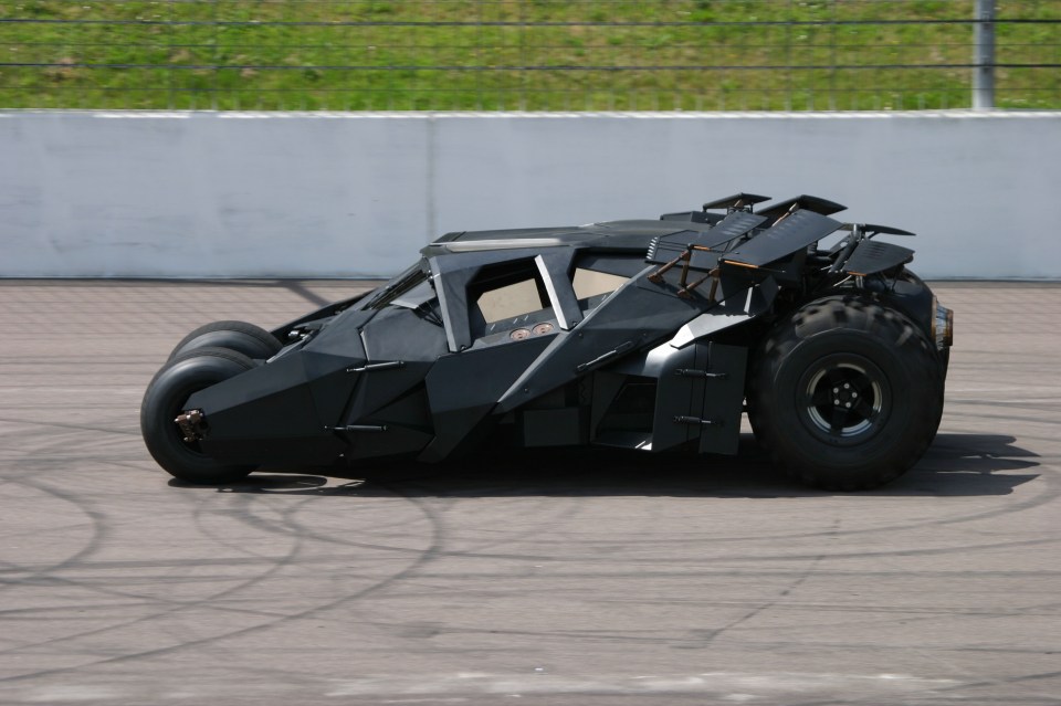  The vehicle resembles the Batmobile made famous in the Christian Bale-trilogy of Batman movies